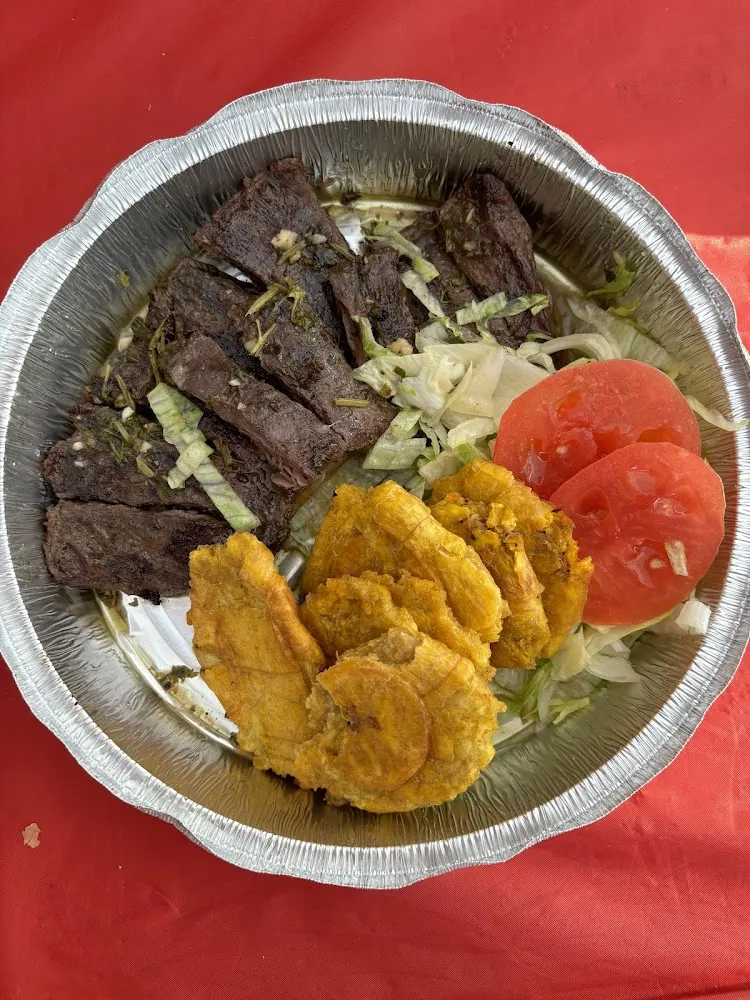 Churrasco Con Tostones