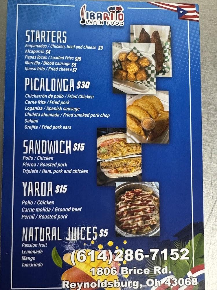Jibarito Latin Food Menu image 2